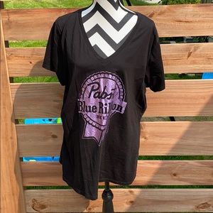 Pabst blue ribbon handmade shirt port authority